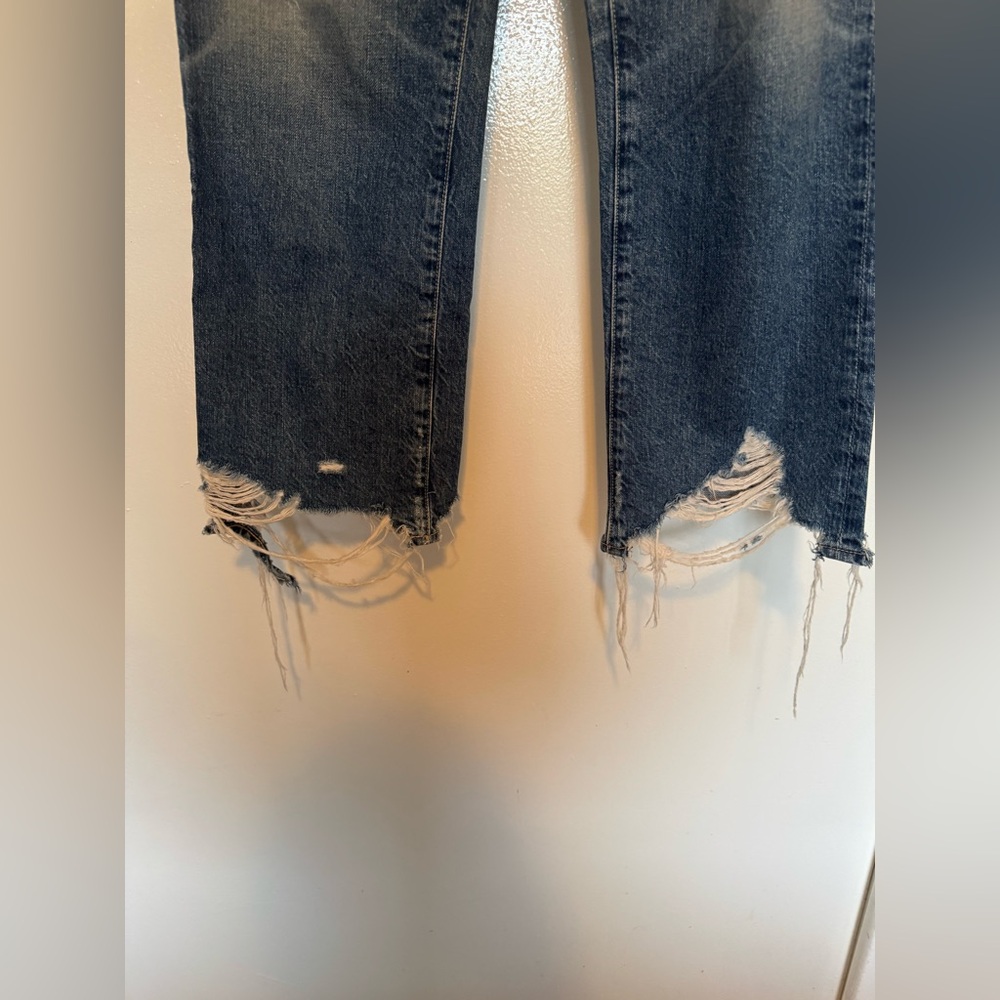 AG Rhett Distressed High Rise Straight Leg Jean 27 - Picture 10 of 13